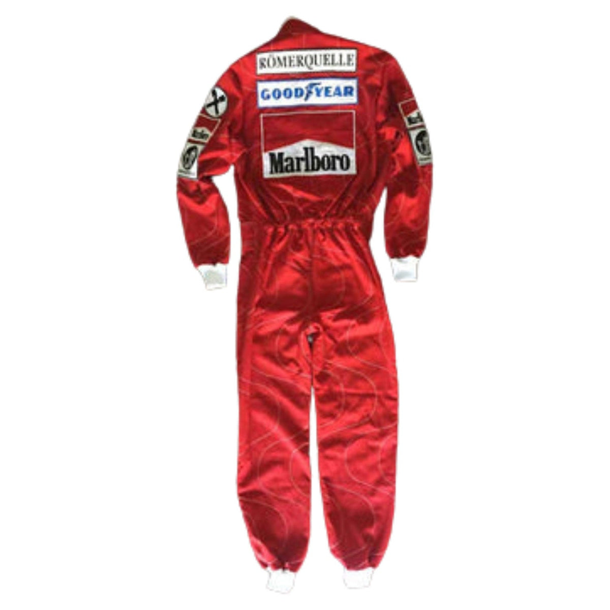 Niki Lauda F1 Race Ferrari Motorsport Suit Back View