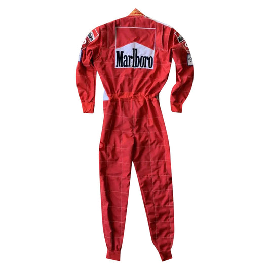 Michael Schumacher F1 Race Ferrari World Champion Motorsport Suit Back View