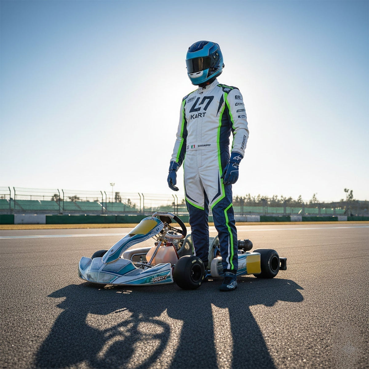 OMP Overall LN Kart Race Motorsport Suit Front View
