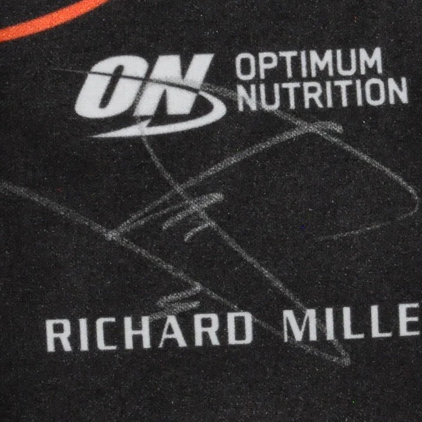 Black Lando Norris 2025 McLaren F1 Race Gloves in close-up detail, showing the palm grip pattern used in GP racing conditions