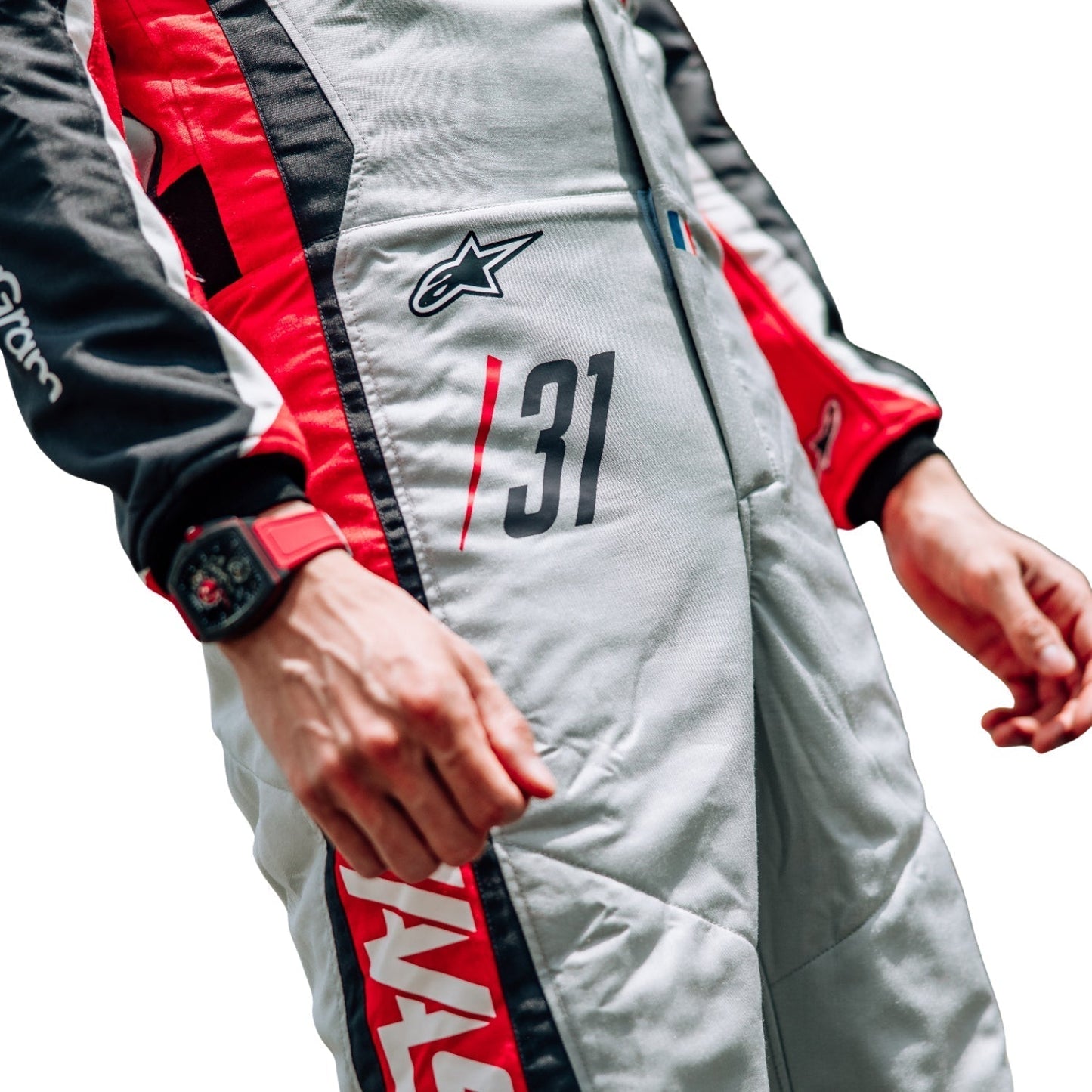 Esteban Ocon F1 Race Replica Haas 200th race look Canadian GP Grand Prix Suit Side View