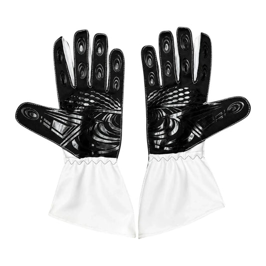 Red Williams Racing 2026 F1 Replica Race Gloves laid flat, front view, showing the full racing design and replica stitching