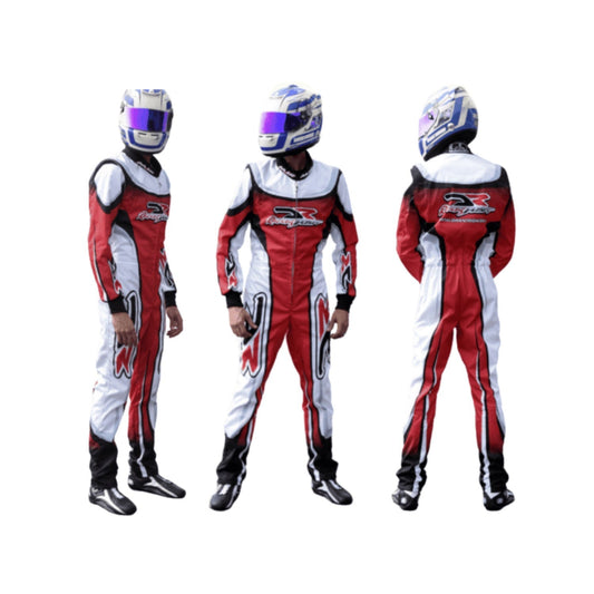 Dr Kart Go-Kart Race Motorsport Suit Back View