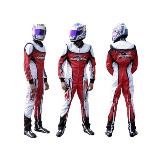 Dr Kart Go-Kart Race Motorsport Suit Front & Back View