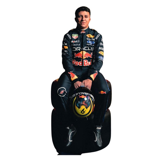 Isack Hadjar F1 Race Red Bull Motorsport Suit Front View