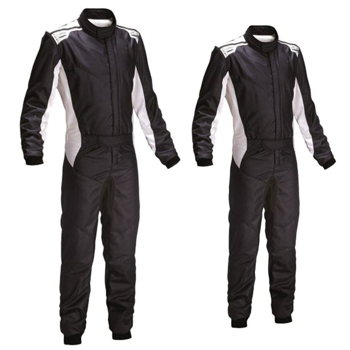 Kart Racing Black Track Suit Front View