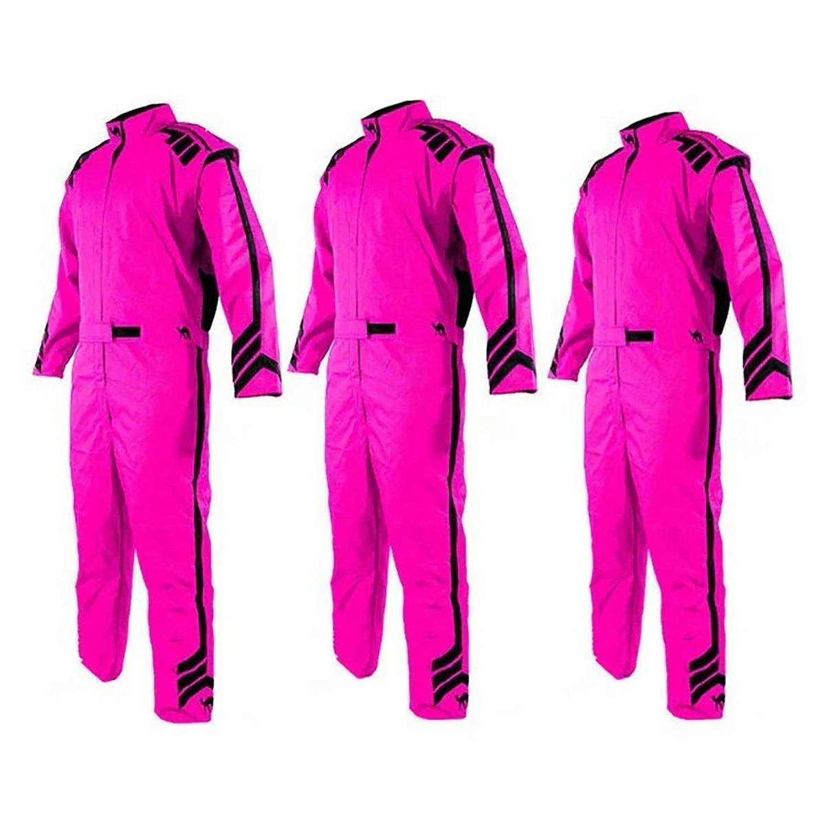 Karting Race Cordura One Piece - Pink Track Suit Front View