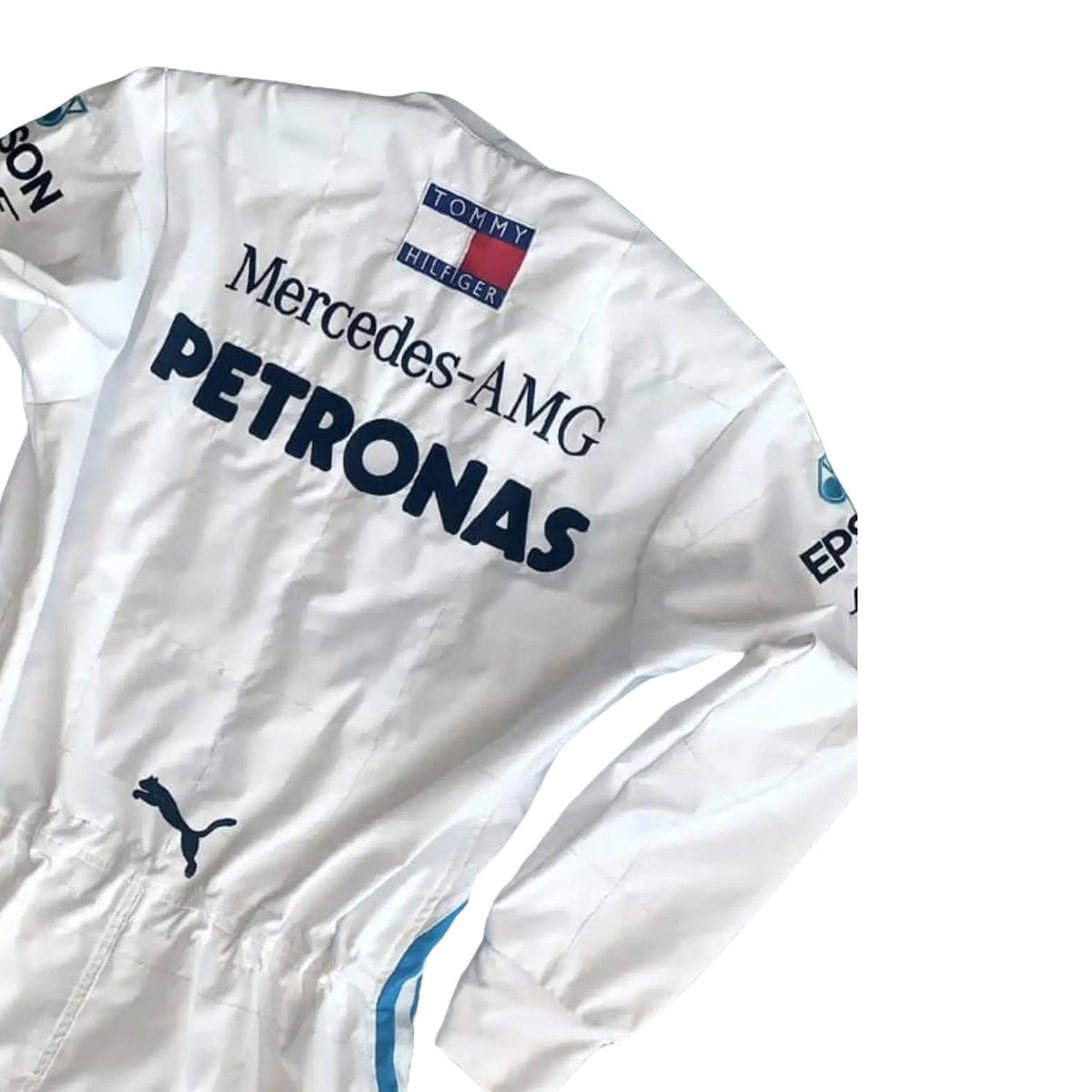 Lewis Hamilton 2019 F1 Race Costume Replica Mercedes Close Up View