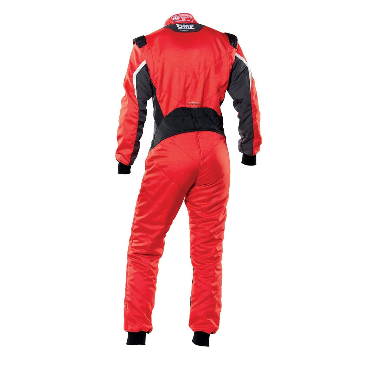 OMP Red Black Tecnica Evo Racing Track Suit Back View