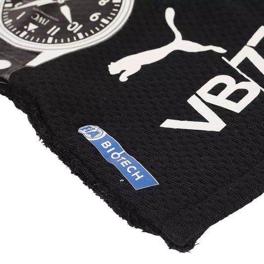Black Valtteri Bottas 2020 Race Gloves F1 Mercedes with Puma logo and 'VBT' text, featuring a BicTech label.