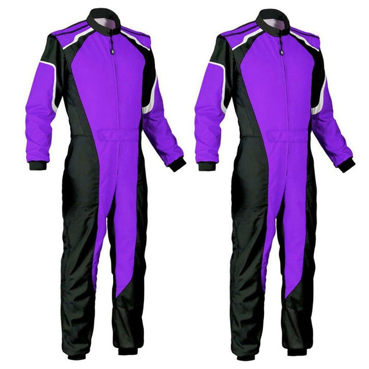 Violet Go-Kart Car Racing Karting Costume Front View