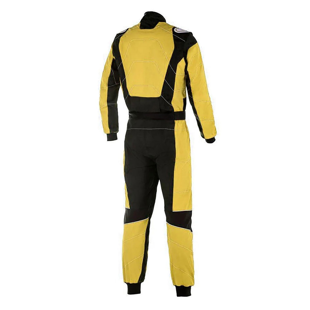 Yellow Go-Kart Car Race Karting Costume Back View