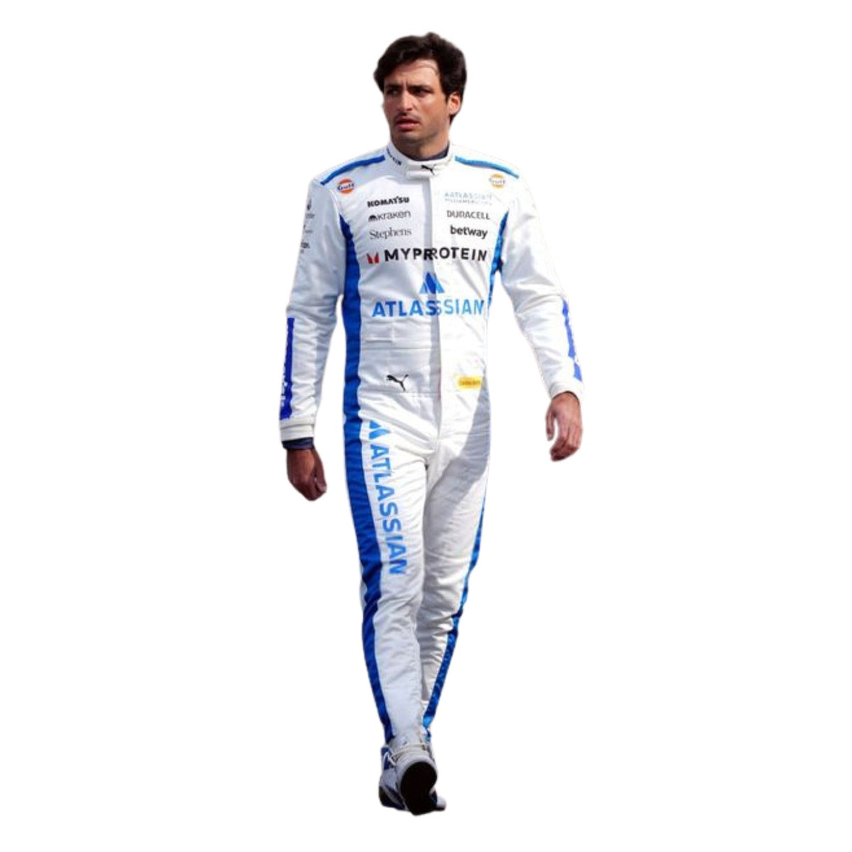 Carlos Sainz F1 Race Replica Williams Motorsport Suit Front View