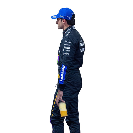 Carlos Sainz F1 Race Replica Williams Las Vegas GP Motorsport Suit Close View