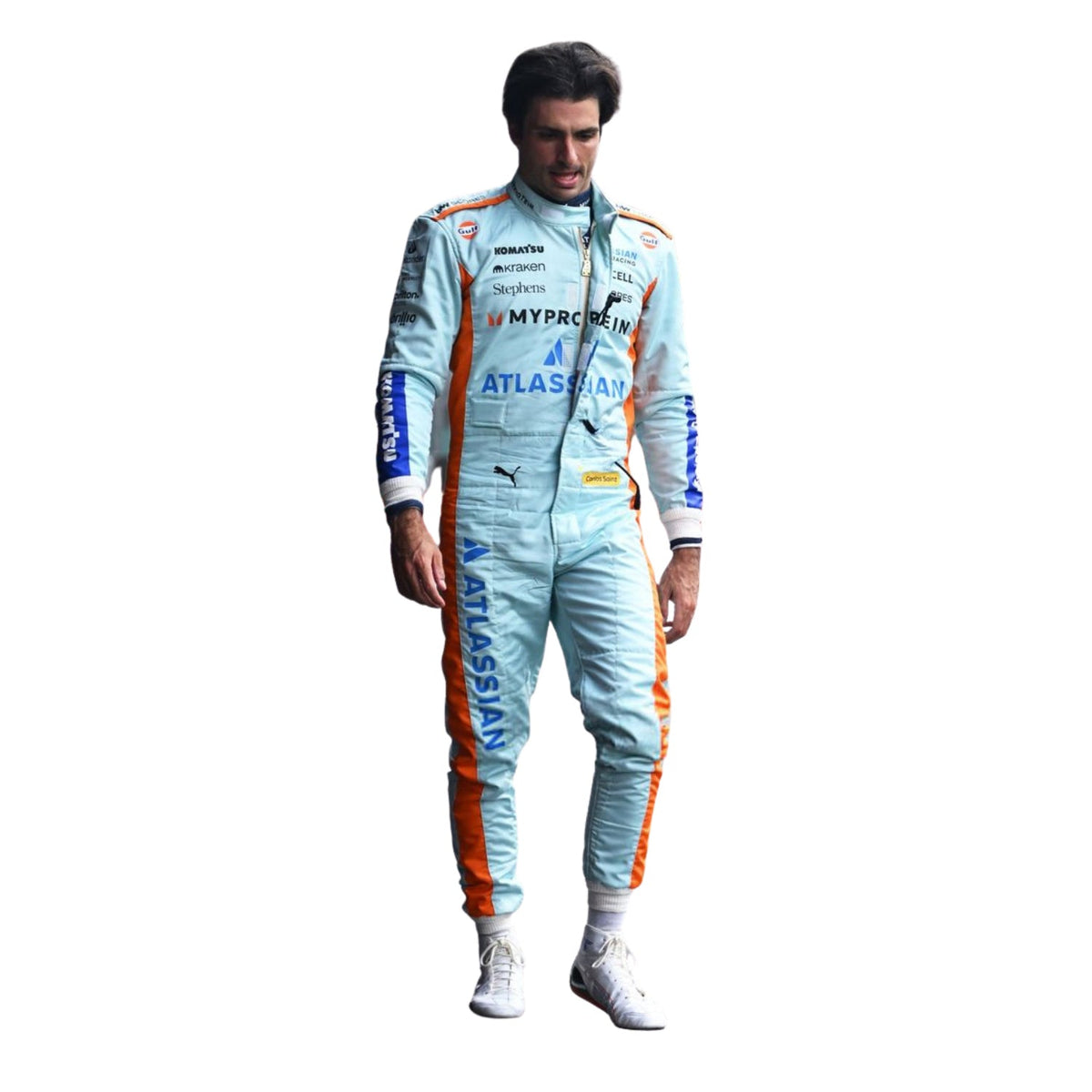 Carlos Sainz F1 Race Replica Williams Sao Paul GP Grand Prix Suit Front View
