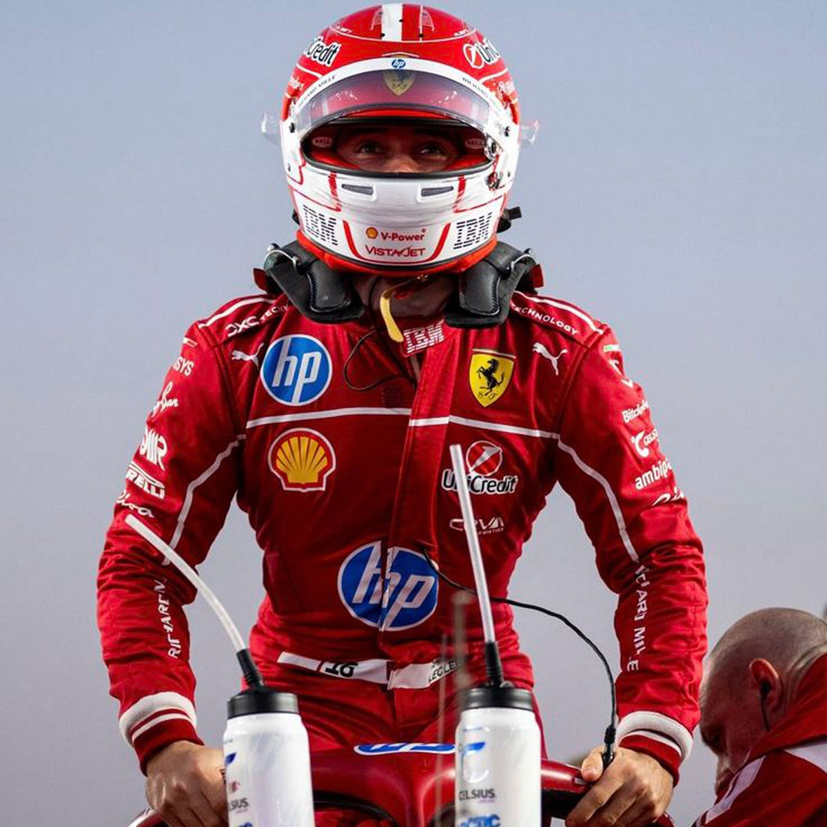 Charles Leclerc F1 Race Replica Ferrari Grand Prix Suit Close View