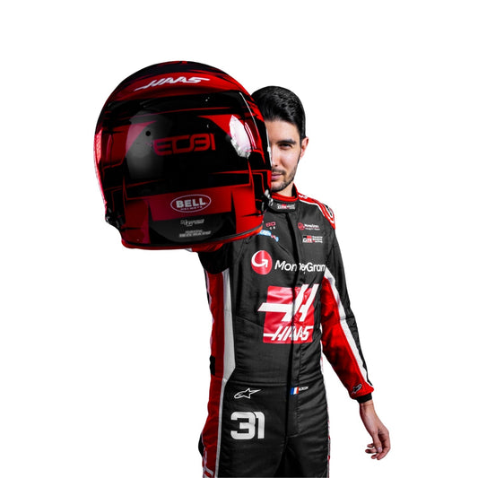 Esteban Ocon F1 Race Replica Haas Motorsport Suit Back View