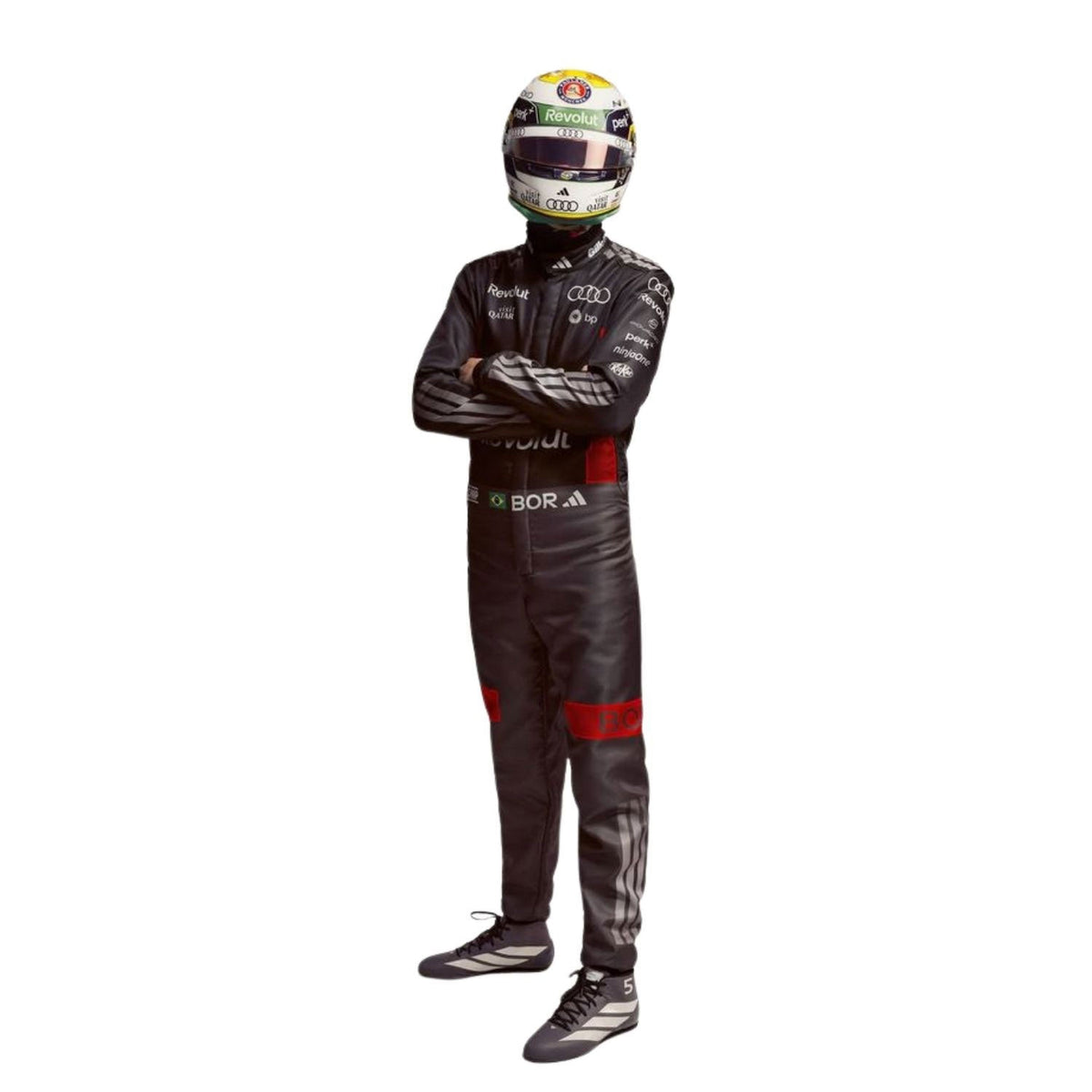Gabriel Bortoleto F1 Race Audi Motorsport Suit Left View