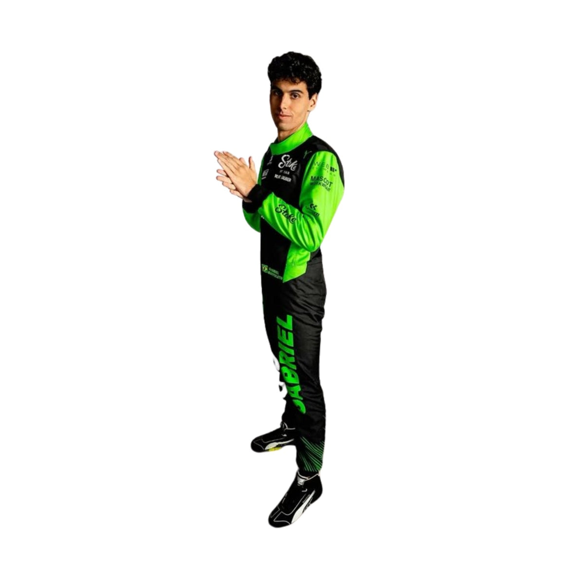 Gabriel Bortoleto F1 Race Kick Sauber Grand Prix Suit Left View