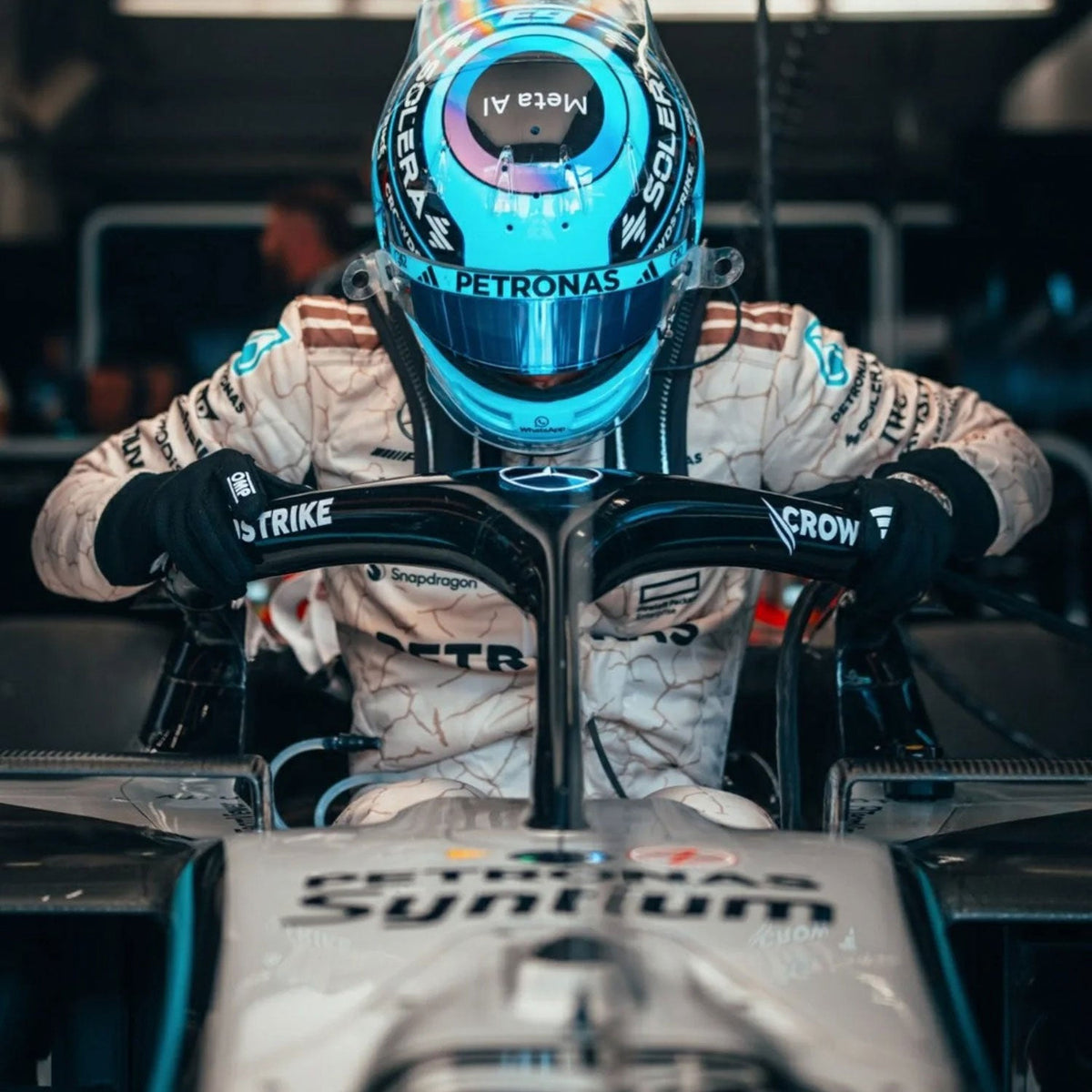 George Russell F1 Race Replica Mercedes USA Austin GP Grand Prix Suit Close View