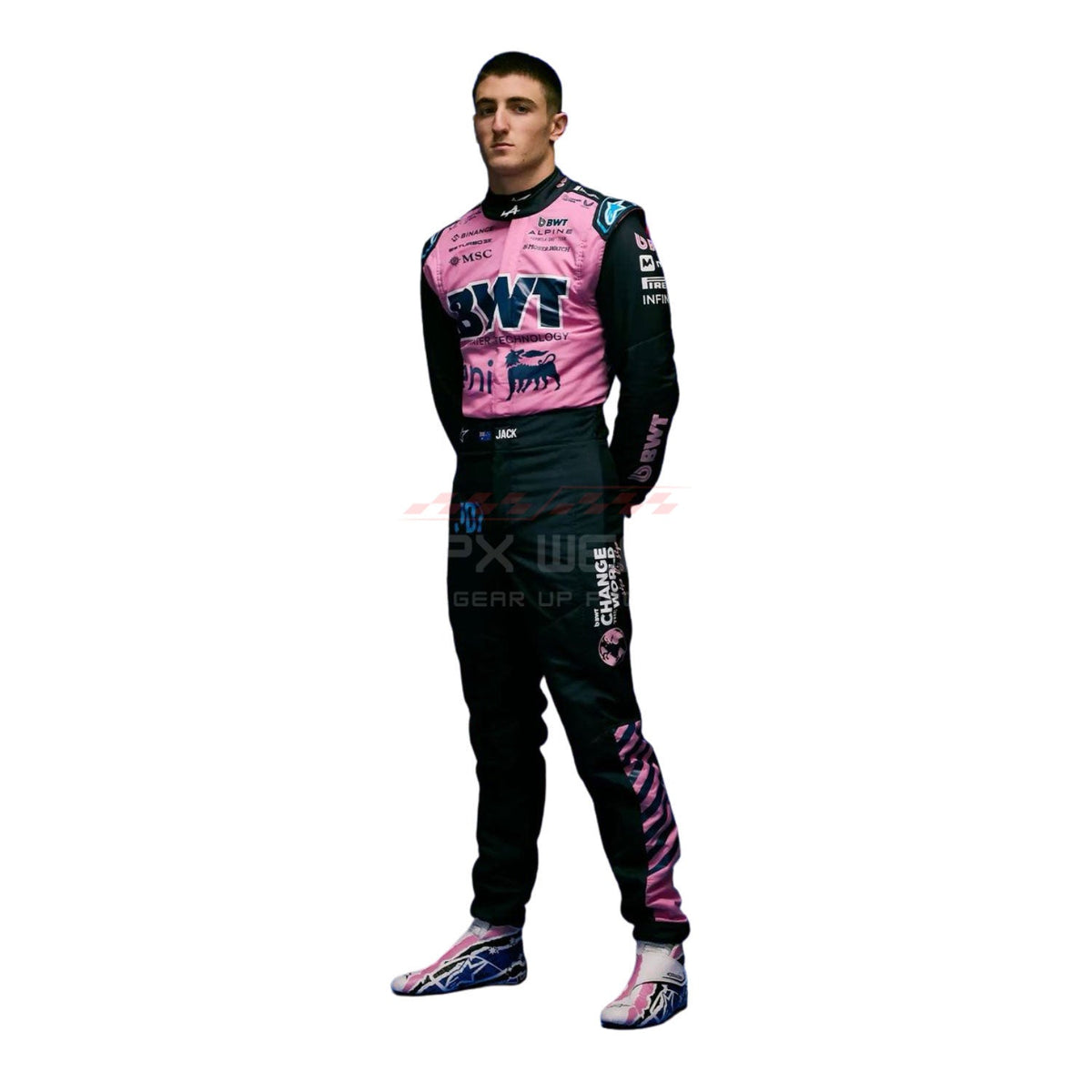 Jack Doohan F1 Race Alpine Motorsport Suit Left View