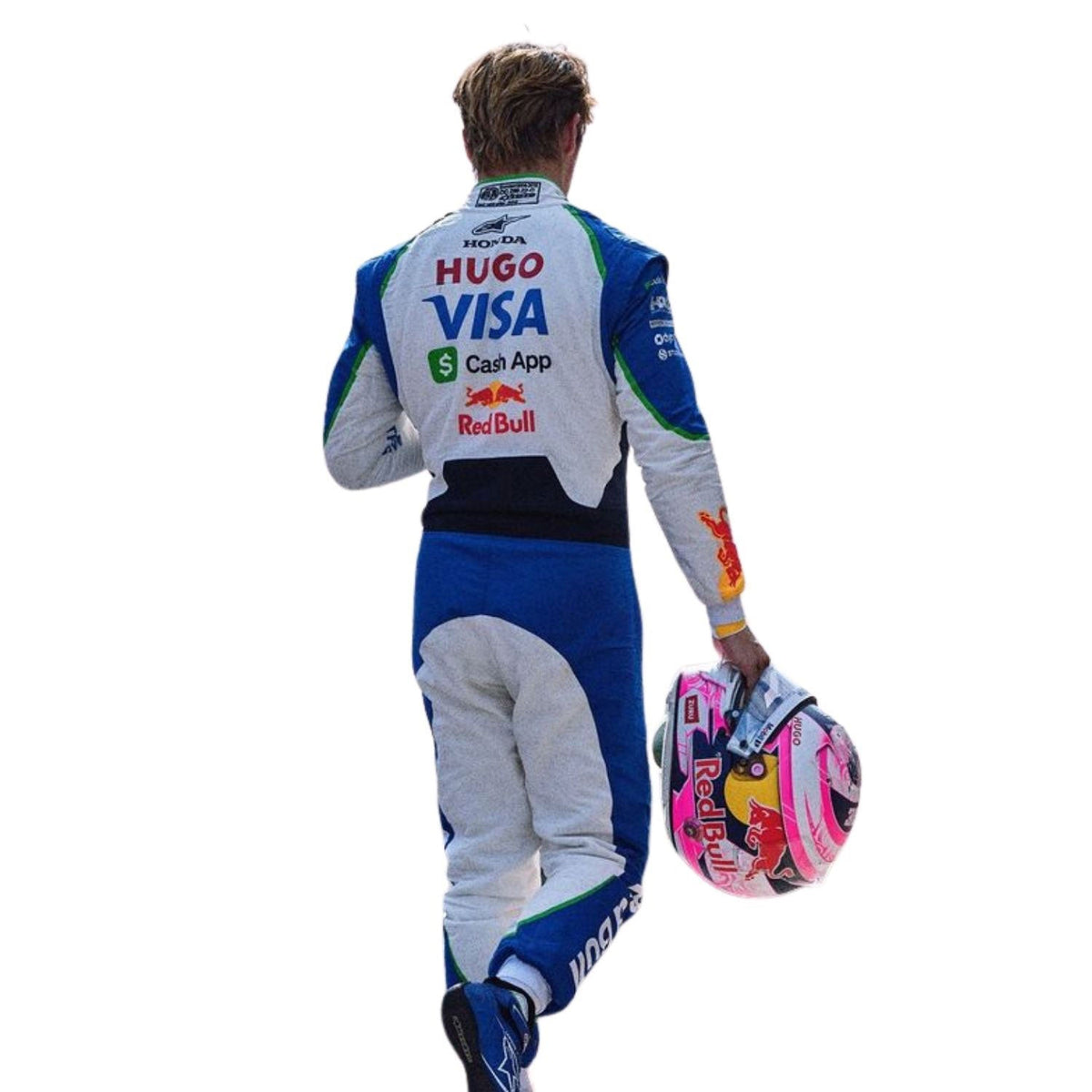 Liam Lawson F1 Race VCARB Grand Prix Suit Back View