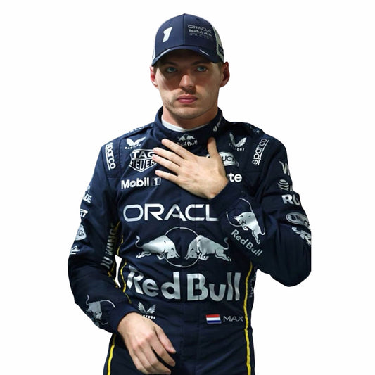 Max Verstappen F1 Race Replica Red Bull Las Vegas GP Grand Prix Suit Close View