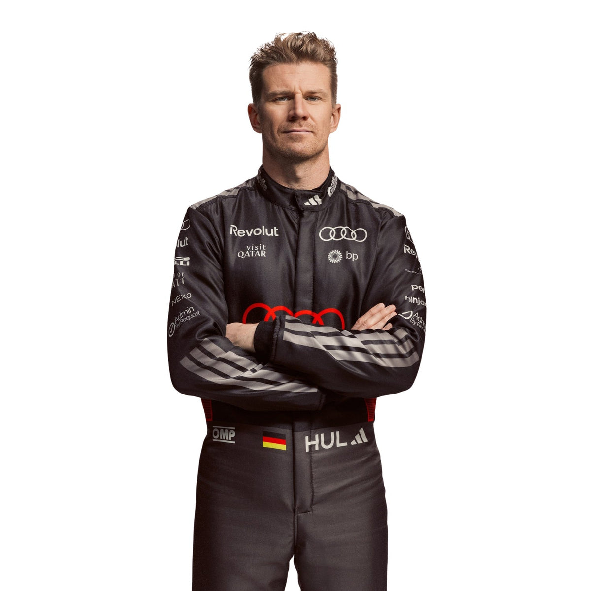 Nico Hulkenberg F1 Race Replica Audi Motorsport Suit Close View