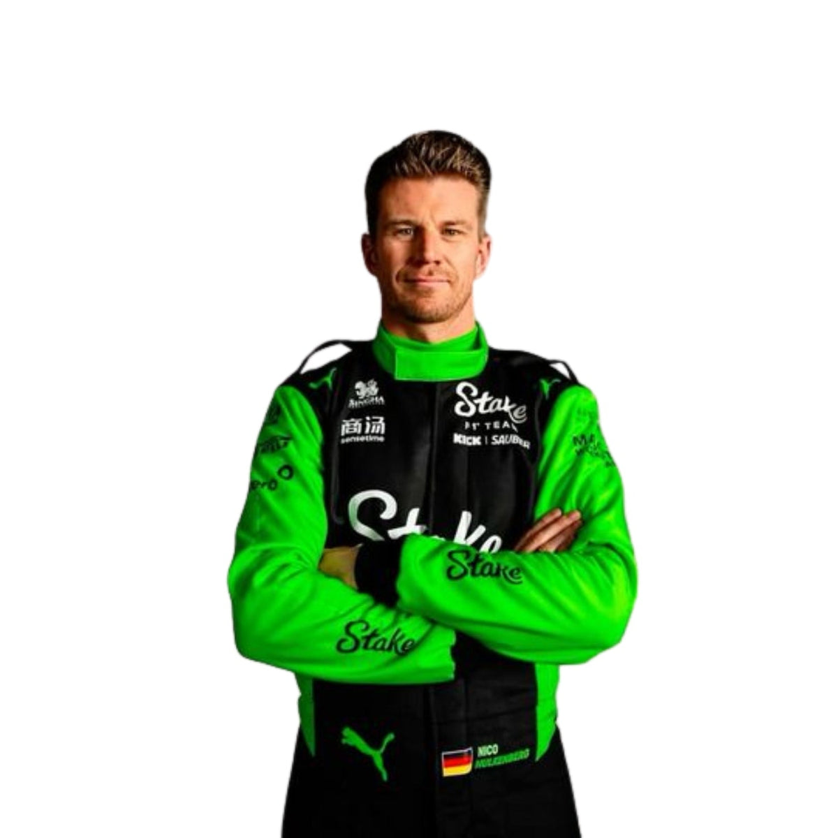 Nico Hulkenberg F1 Race Replica Kick Sauber Grand Prix Suit Close View