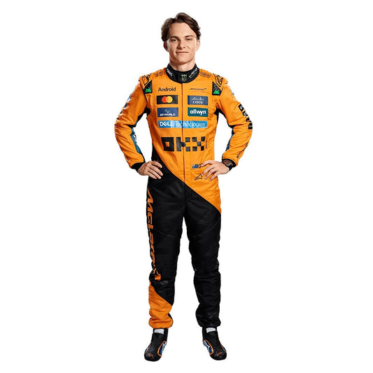 Oscar Piastri F1 Race Replica McLaren Motorsport Suit Front View