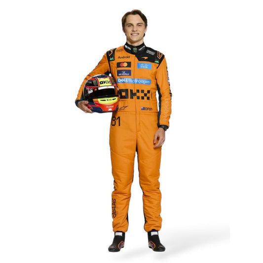 Oscar Piastri F1 Race Replica McLaren Motorsport Suit Front View