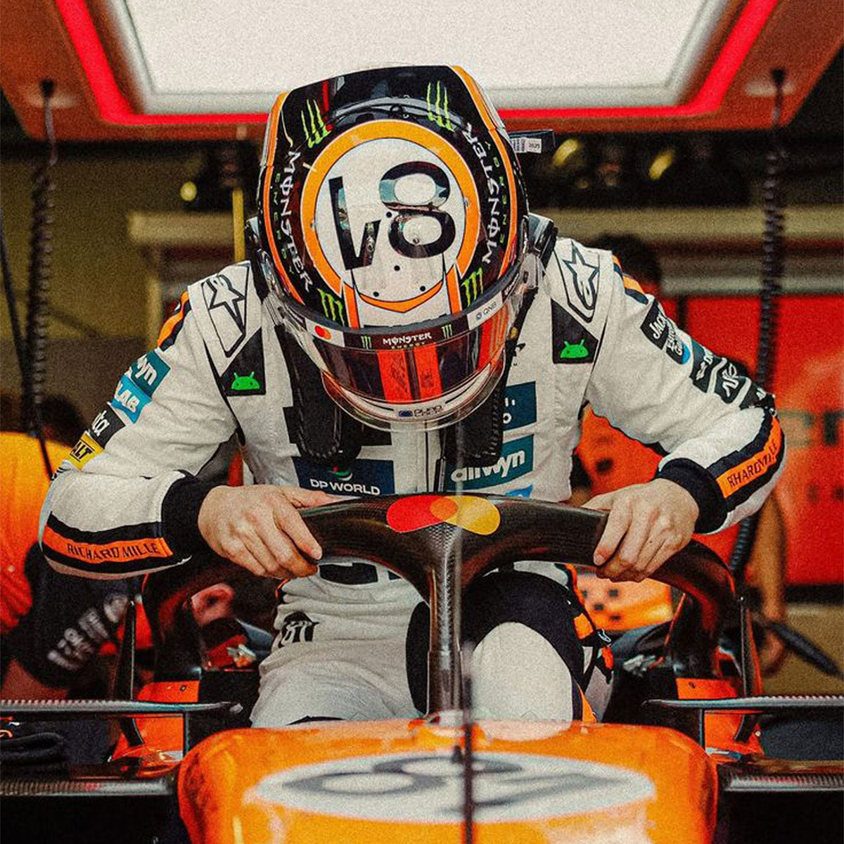Oscar Piastri F1 Race Replica McLaren Monaco GP Grand Prix Suit Close View