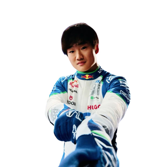 Yuki Tsunoda F1 Race VCARB Motorsport Suit Back View
