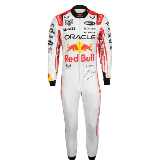 Yuki Tsunoda F1 Race Replica Red Bull Japanese GP Motorsport Suit Front View