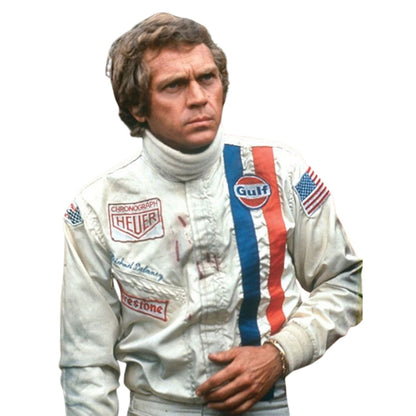 Michael Delaney F1 The LeMans Movie Race Porsche/Gulf (Steve McQueen) Motorsport Suit Back View