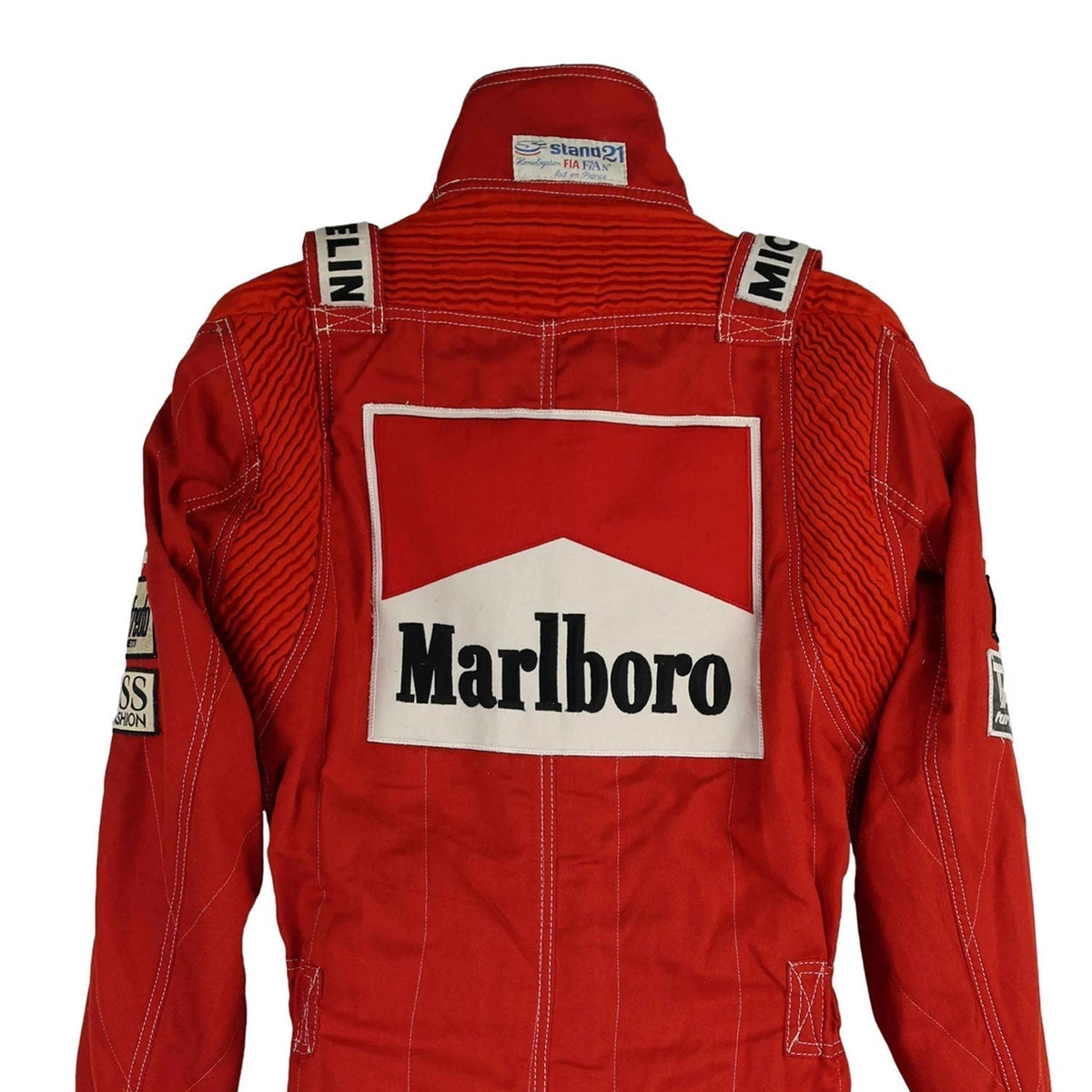 Niki Lauda F1 Race Replica McLaren World Championship Winning Season Grand Prix Suit Close View