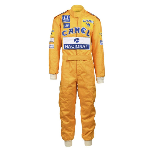 Ayrton Senna F1 Race Lotus Grand Prix Suit Front View