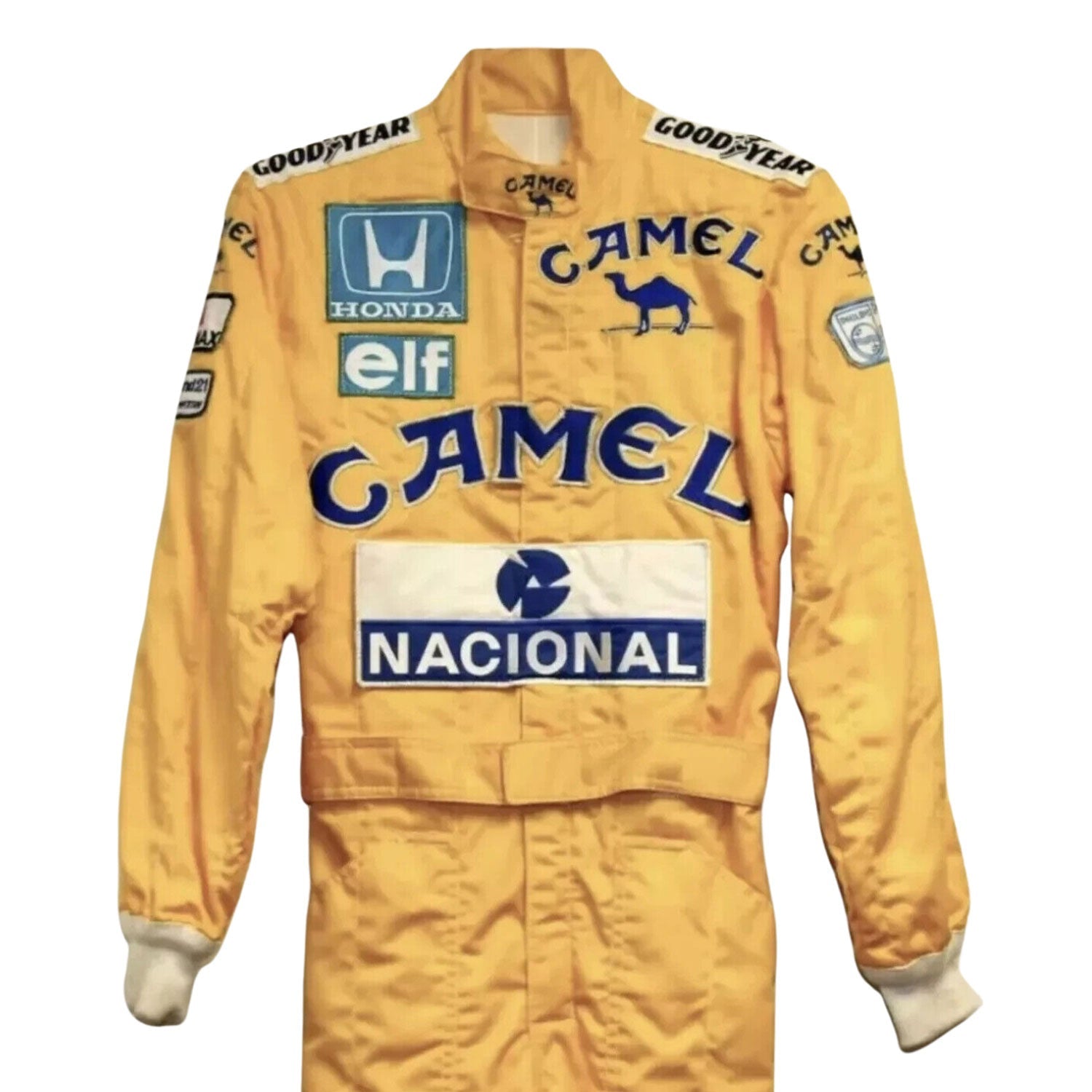 Ayrton Senna F1 Race Lotus Motorsport Suit Back View