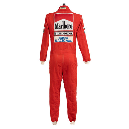Ayrton Senna F1 Race Replica McLaren Grand Prix Suit back View 