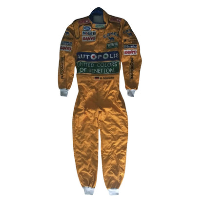 Michael Schumacher F1 Race Replica Benetton Ford Grand Prix Suit Front View