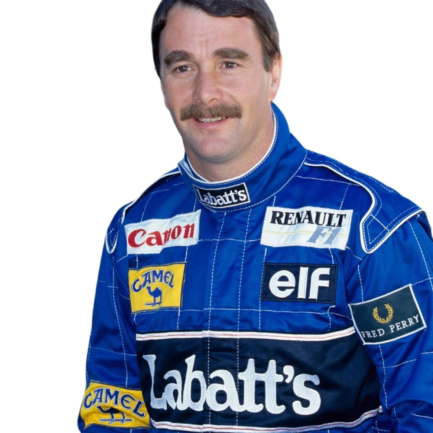 Nigel Mansell F1 Race Replica Williams Grand Prix Suit Front View