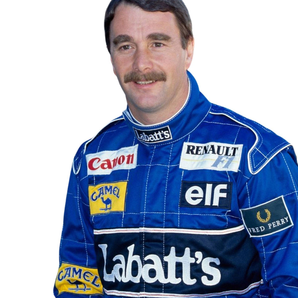 Nigel Mansell F1 Race Replica Williams Grand Prix Suit Close View