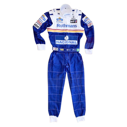 Ayrton Senna F1 Race Williams Grand Prix Suit Front View