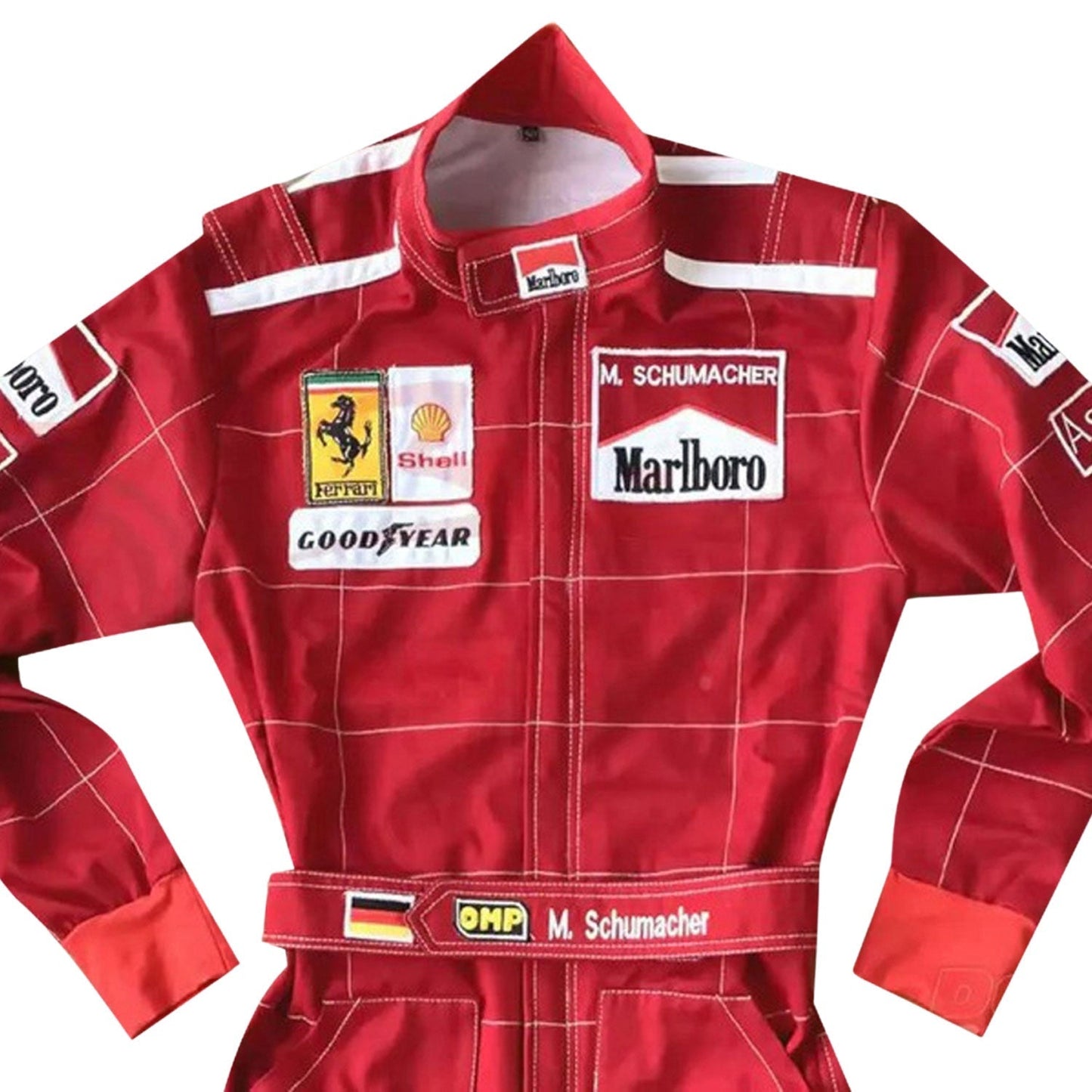Michael Schumacher F1 Race Replica Ferrari Driver Suit Side View