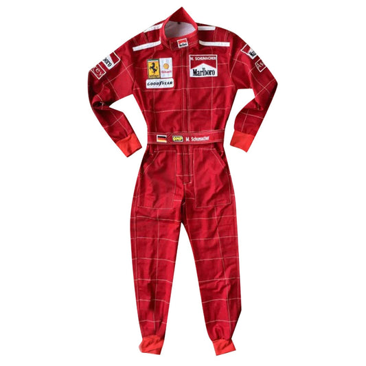 Michael Schumacher F1 Race Replica Ferrari Grand Prix Suit Front View
