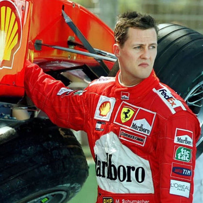 Michael Schumacher F1 Race Ferrari Motorsport Suit Detail View