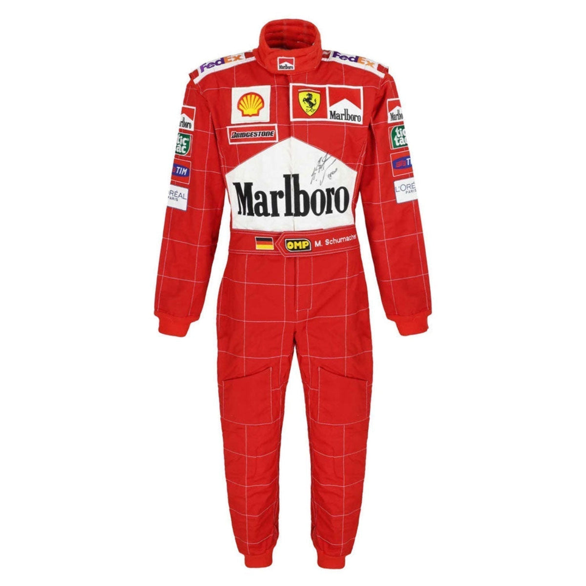 Michael Schumacher F1 Race Ferrari Grand Prix Suit Front View