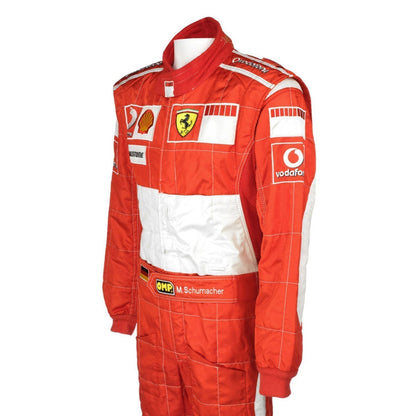 Michael Schumacher F1 Race Replica Ferrari Grand Prix Suit Close Up View