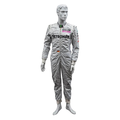 Michael Schumacher F1 Race Replica Mercedes Driver Suit Front View