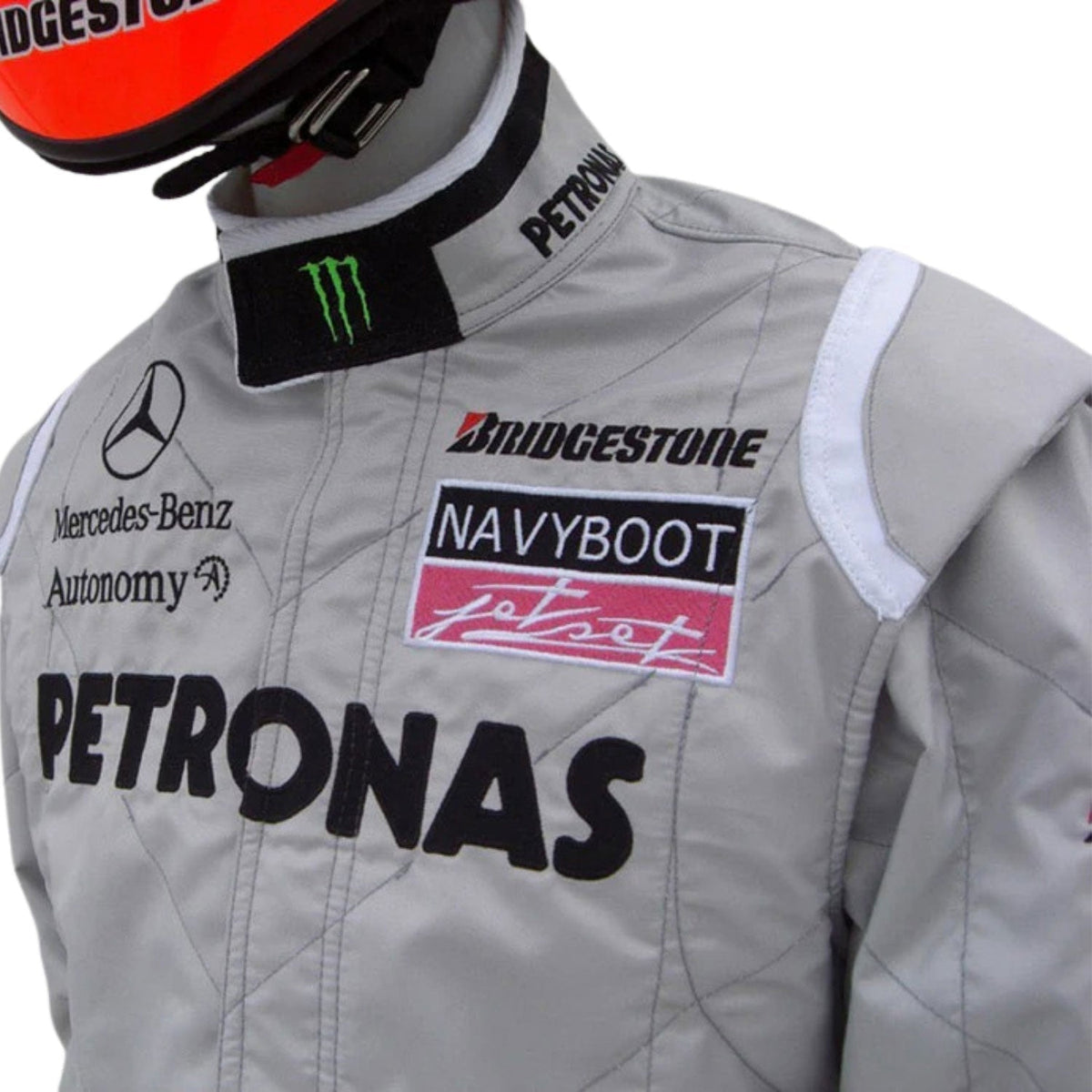 Michael Schumacher F1 Race Replica Mercedes Motorsport Suit Full View